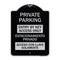 Signmission Entry by Key Access Estacionamiento Privado Acceso Con Llave Solamente Alum, 24" H, BS-1824-24092 A-DES-BS-1824-24092 - alternate 1